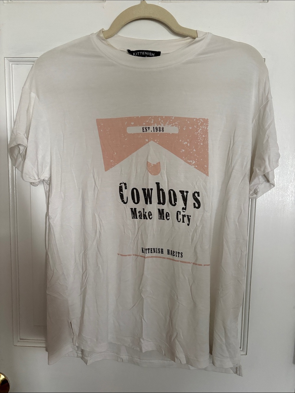 Kittenish Cowboys Make Me Cry Graphic Tee